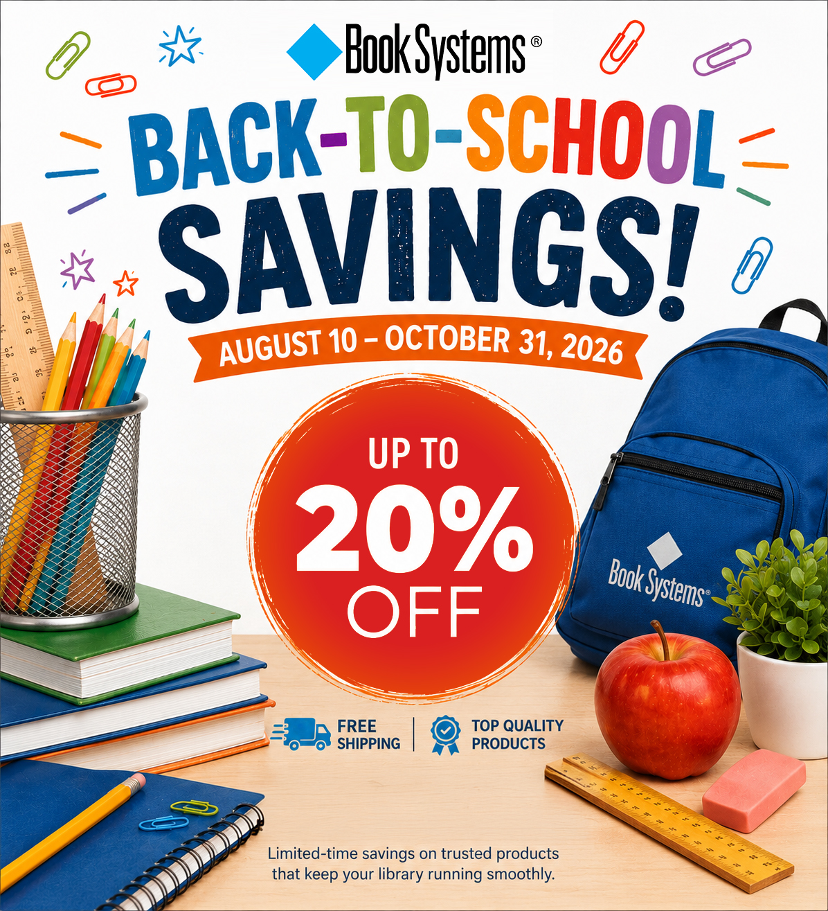 Back to School 2026 Savings - Up to 20% Off